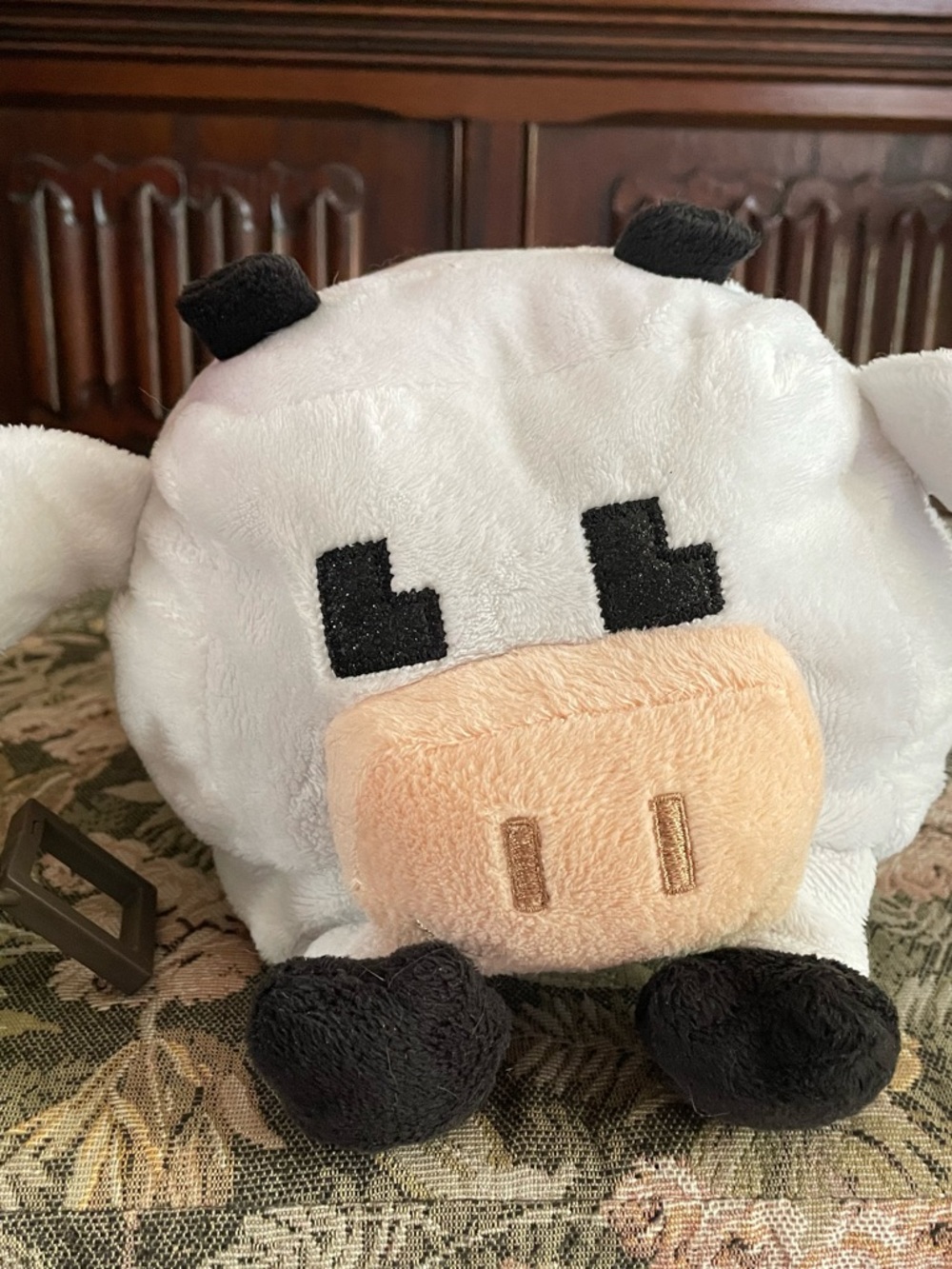 Minecraft cow plush and Minecraft keychain